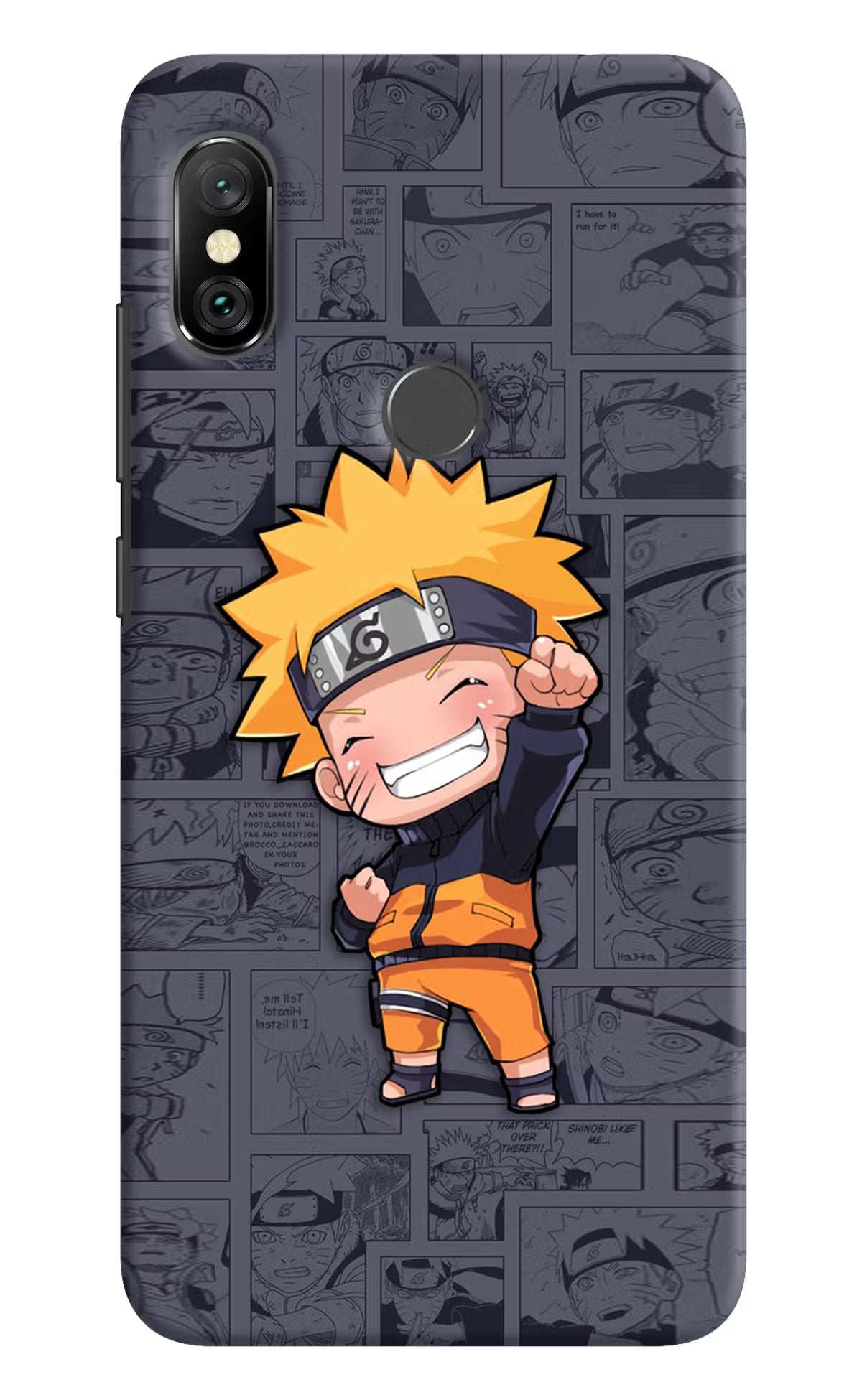 Chota Naruto Redmi Note 6 Pro Hard Case Back Cover by Casekaro