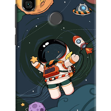 Cartoon Astronaut Redmi Note 6 Pro Hard Case Back Cover by Casekaro