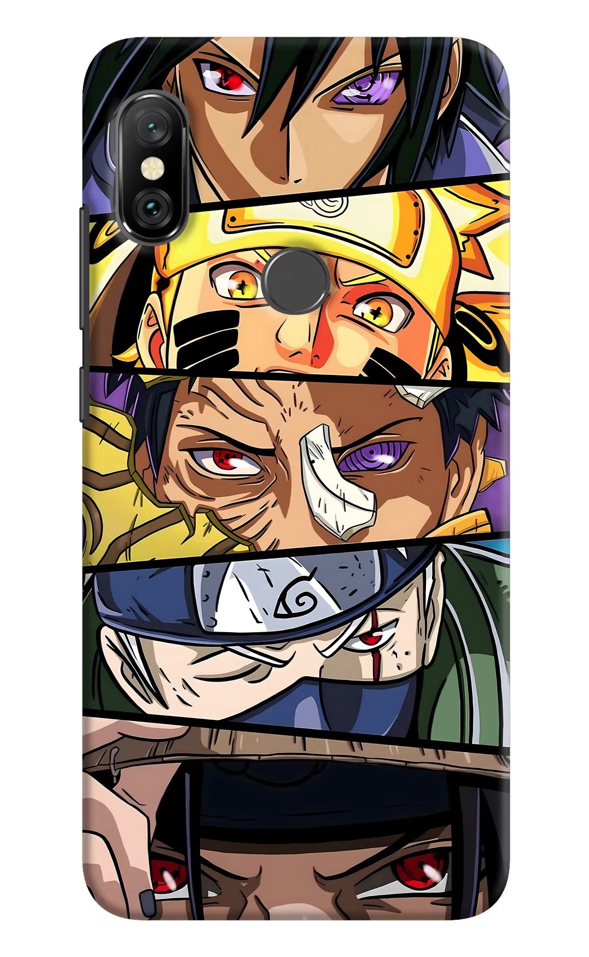 Naruto Character Redmi Note 6 Pro Hard Case Back Cover by Casekaro