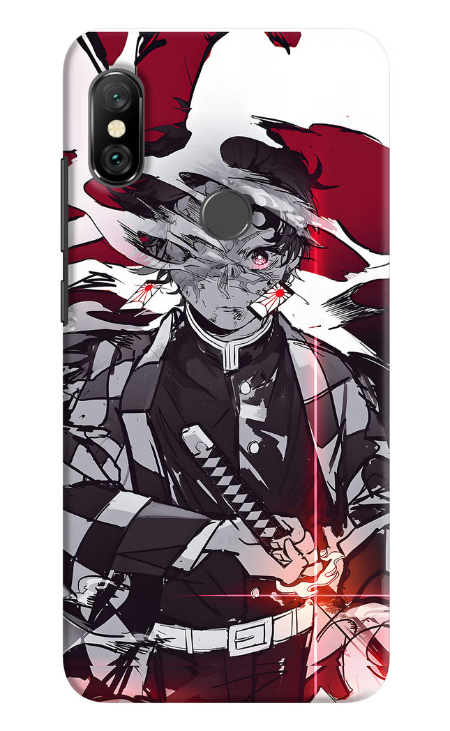 Demon Slayer Redmi Note 6 Pro Hard Case Back Cover by Casekaro
