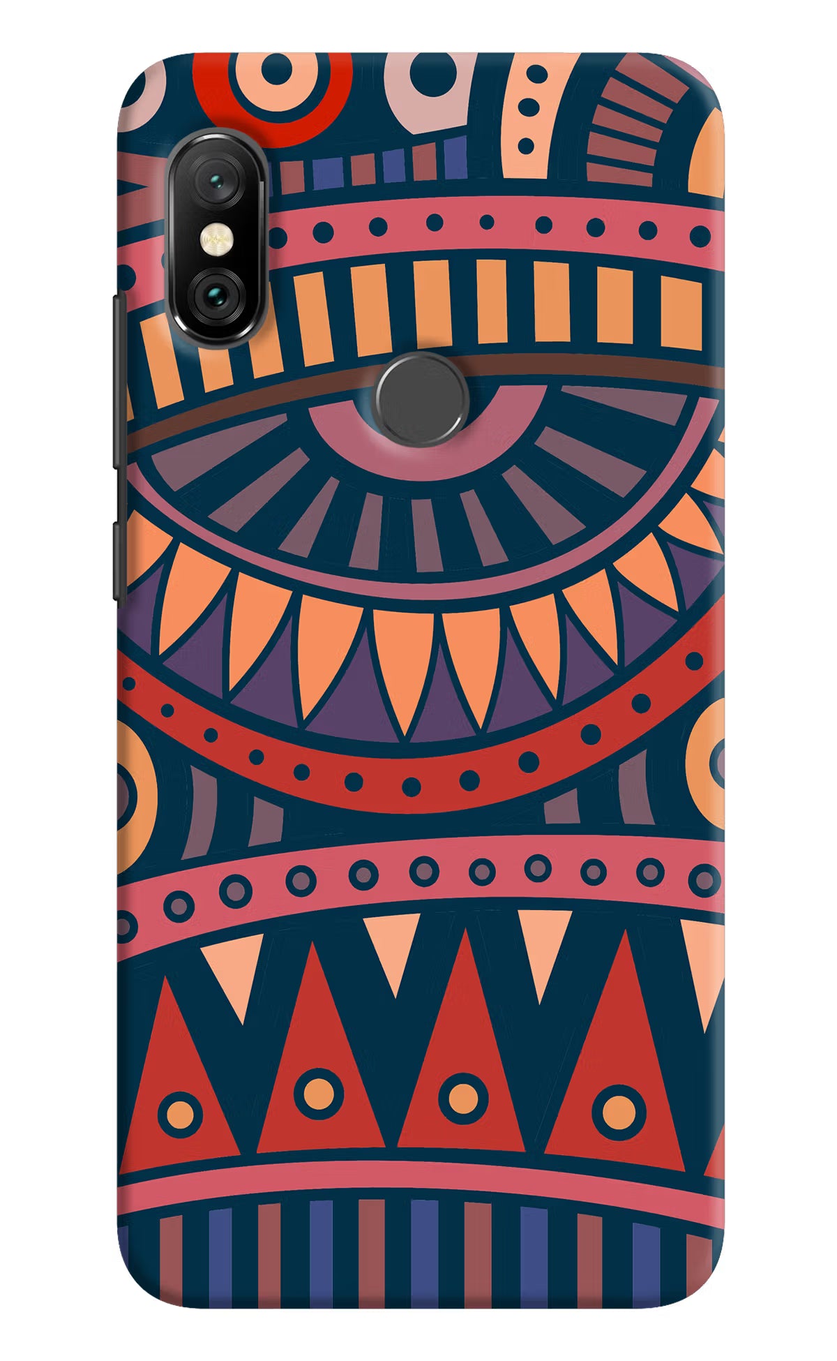 African Culture Design Redmi Note 6 Pro Hard Case Back Cover by Casekaro