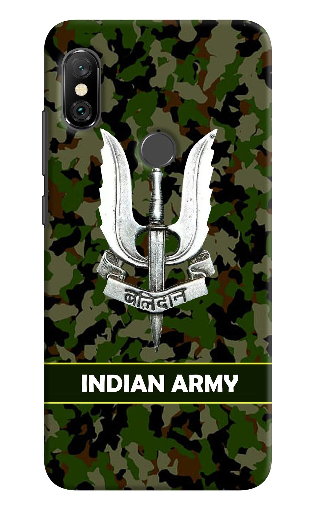 Balidan Indian Logo Redmi Note 6 Pro Hard Case Back Cover by Casekaro