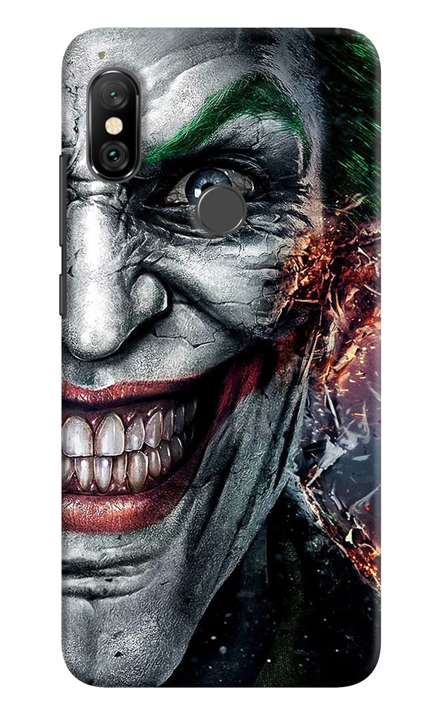 Joker Cam Redmi Note 6 Pro Back Cover, Hard case
