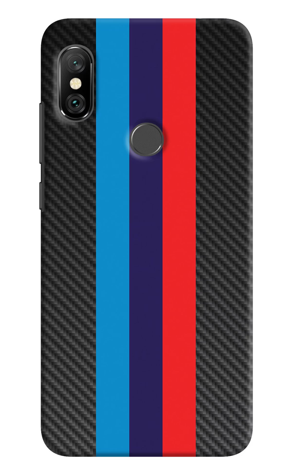 BMW Stripes Pattern Redmi Note 6 Pro Hard Case Back Cover by Casekaro