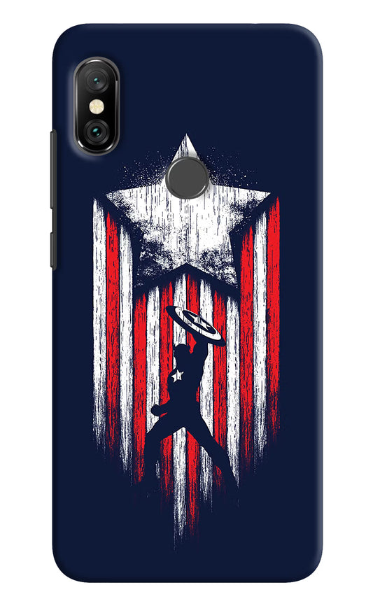 Captain America Marvel Art Redmi Note 6 Pro Hard Case Back Cover by Casekaro