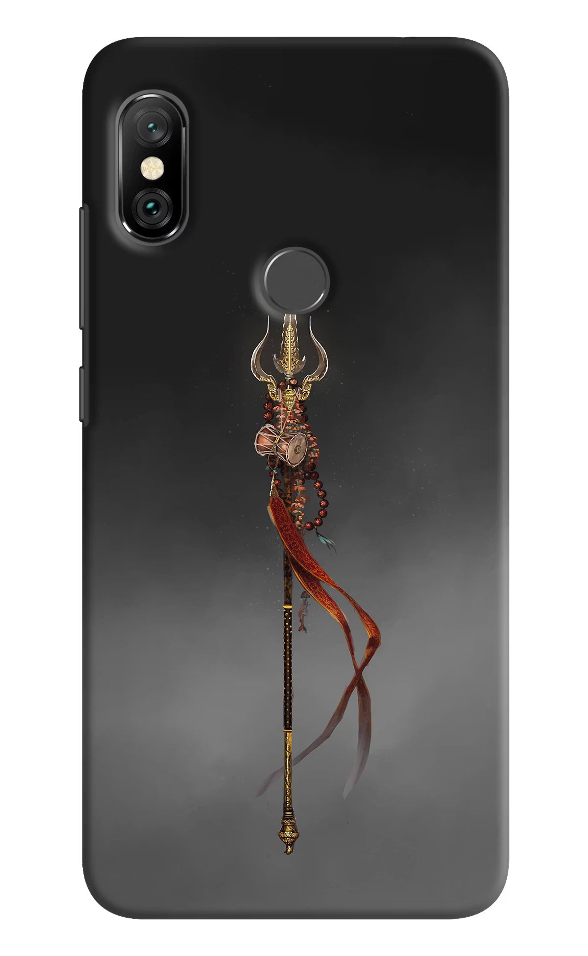 Shiv Trishul Redmi Note 6 Pro Hard Case Back Cover by Casekaro