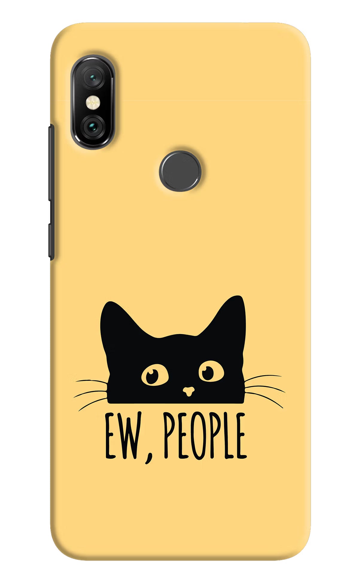 Ew People Catitude Redmi Note 6 Pro Hard Case Back Cover by Casekaro