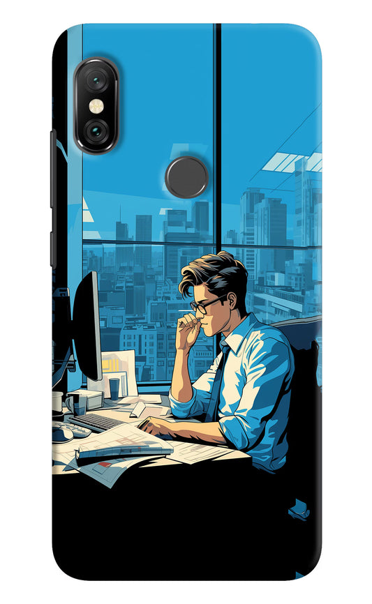 Focused Hustler (AI Generated) Redmi Note 6 Pro Hard Case Back Cover by Casekaro