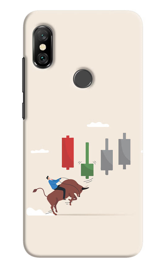 Bull Trading Momentum Redmi Note 6 Pro Hard Case Back Cover by Casekaro