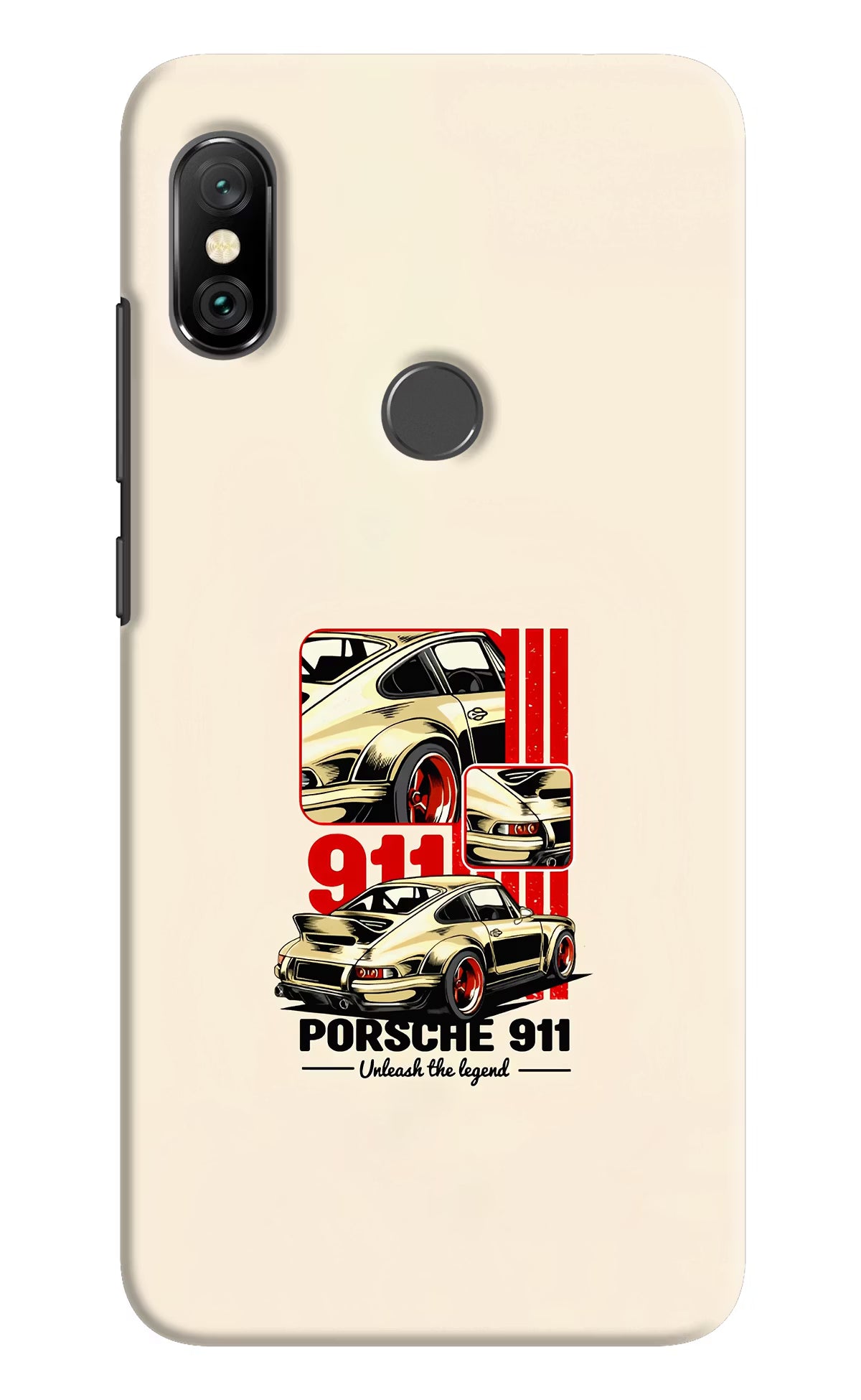 Classic Porsche 911 Redmi Note 6 Pro Hard Case Back Cover by Casekaro
