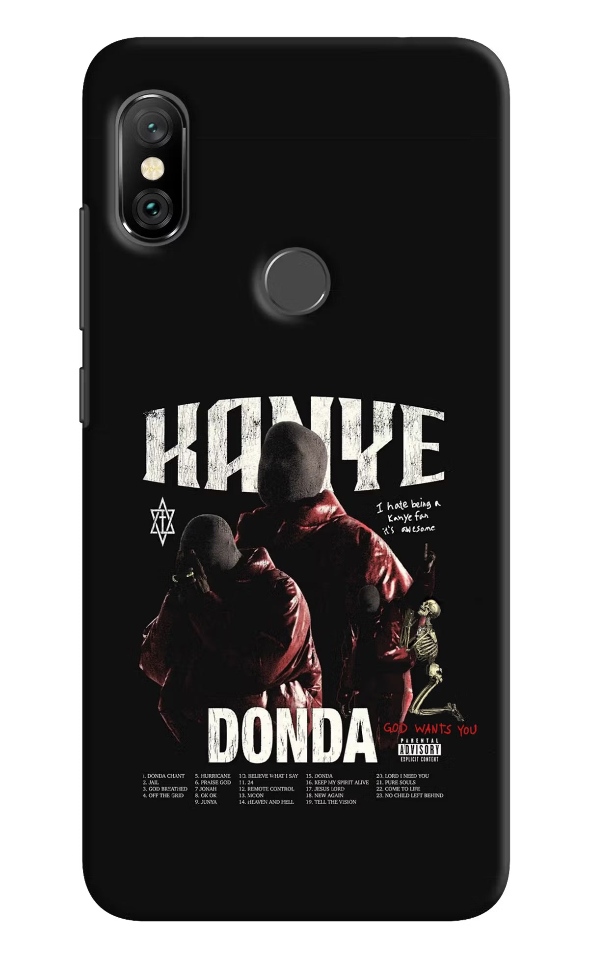 Donda Kanye West Redmi Note 6 Pro Hard Case Back Cover by Casekaro