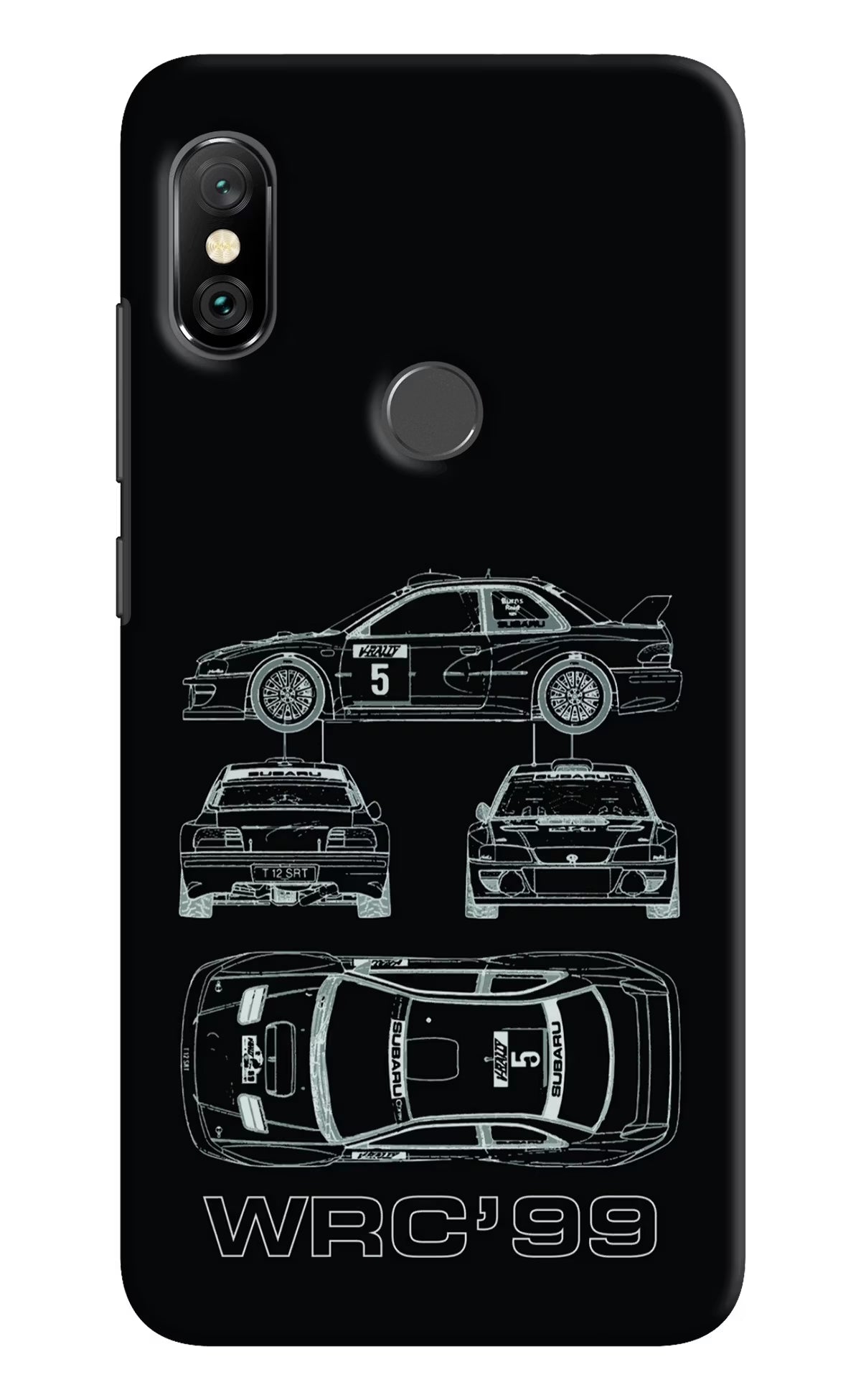 WRC'99 Redmi Note 6 Pro Hard Case Back Cover by Casekaro