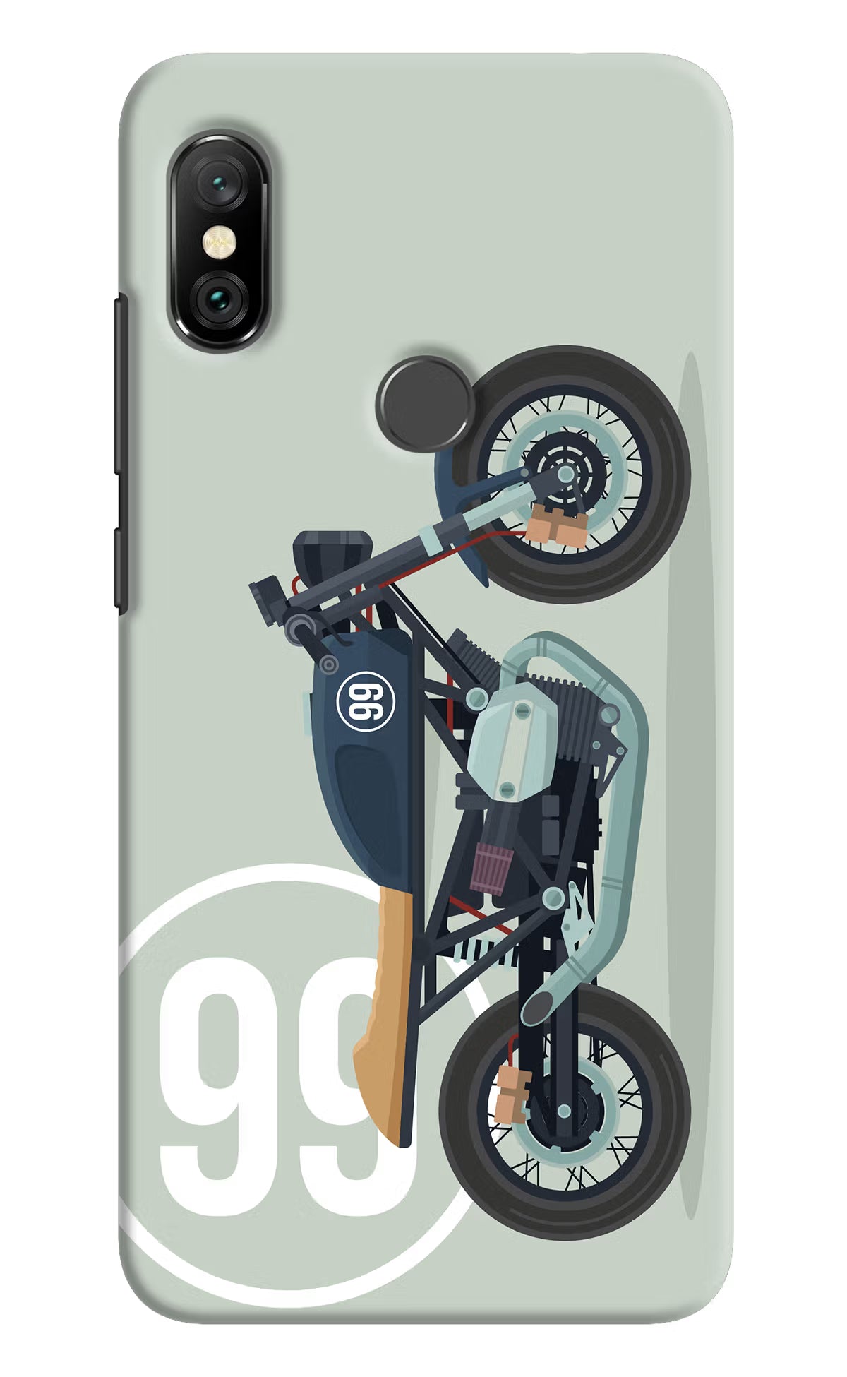 Classic Cafe Racer 99 Redmi Note 6 Pro Hard Case Back Cover by Casekaro