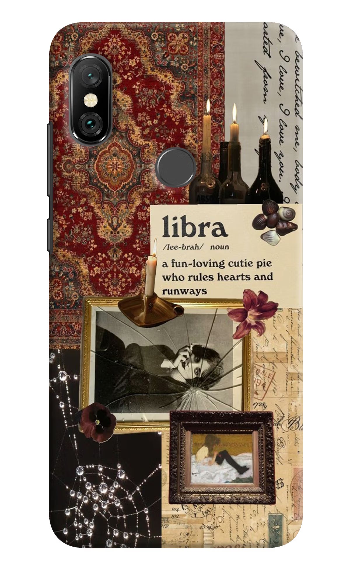 Libra Zodiac Redmi Note 6 Pro Hard Case Back Cover by Casekaro