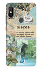 Pisces Zodiac Redmi Note 6 Pro Hard Case Back Cover by Casekaro