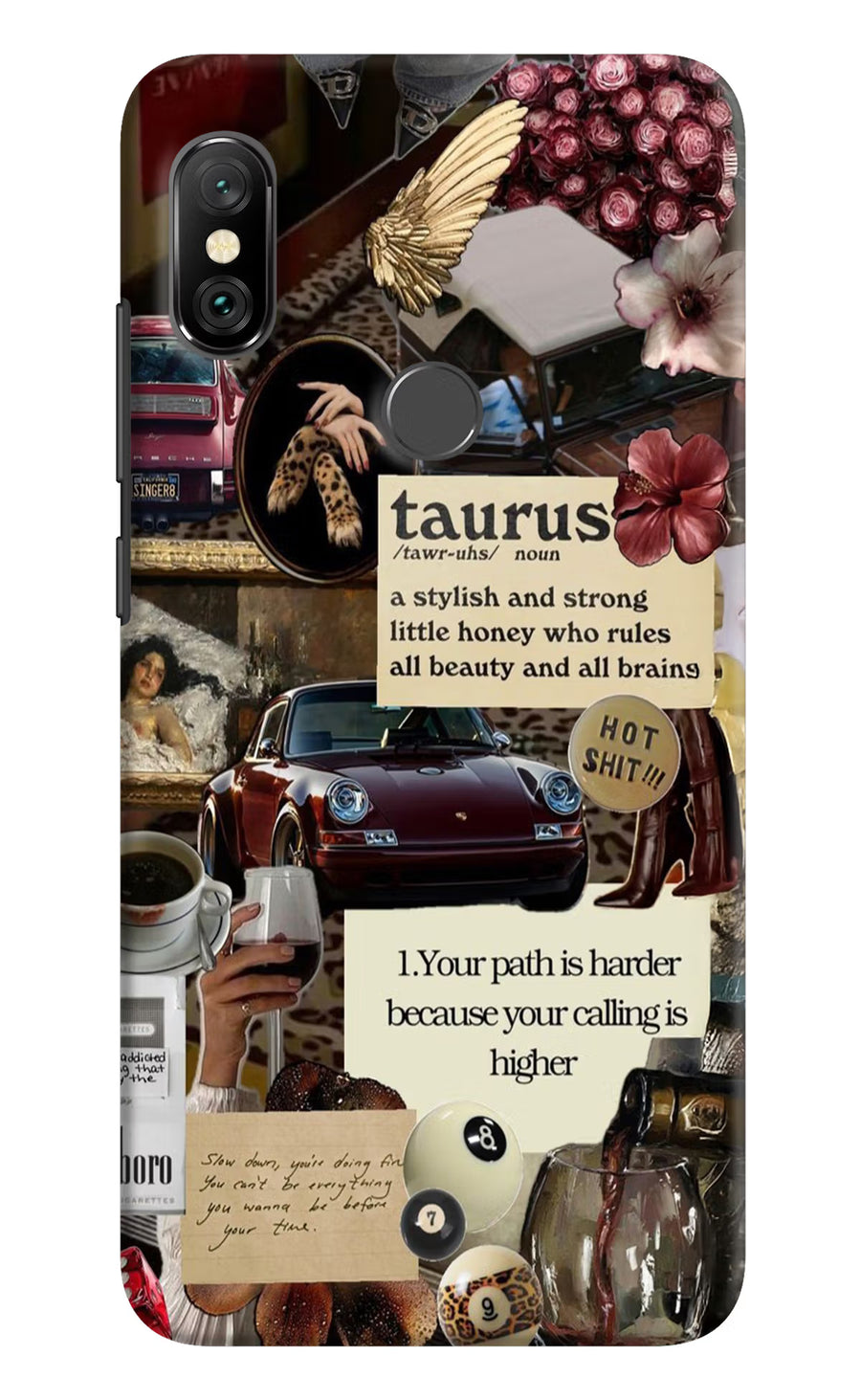 Taurus Zodiac Redmi Note 6 Pro Back Cover, Hard case