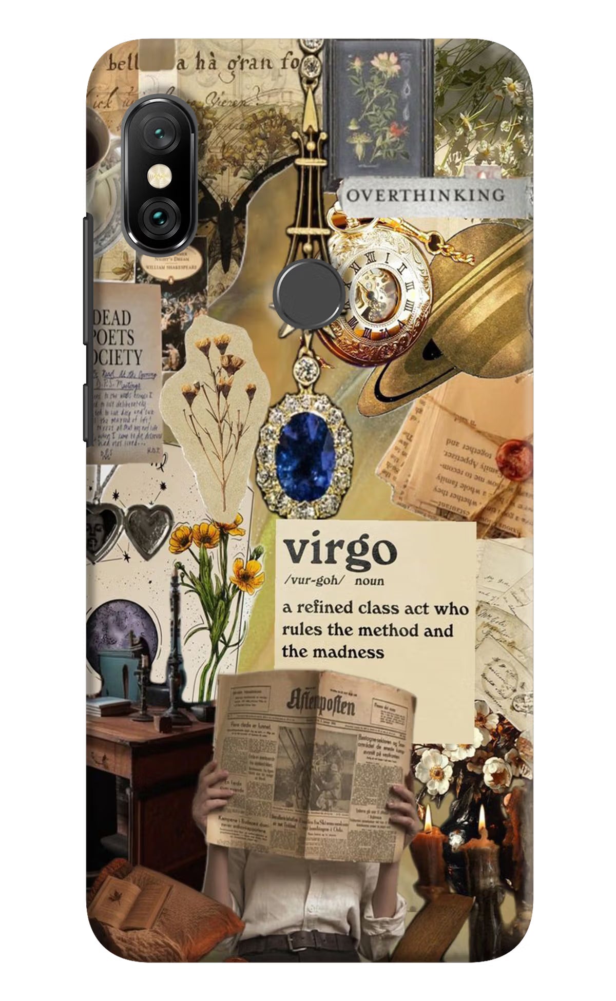 Virgo Zodiac Redmi Note 6 Pro Hard Case Back Cover by Casekaro