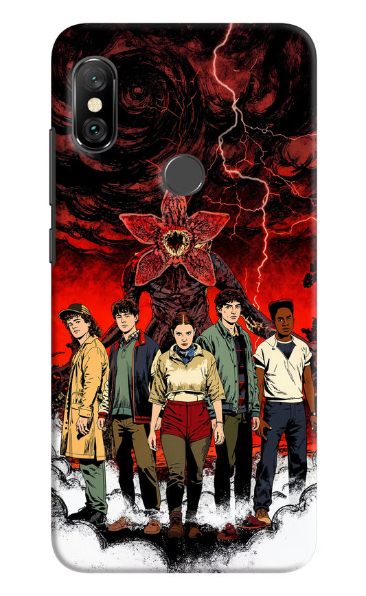 Ordinary Things Characters Redmi Note 6 Pro Hard Case Back Cover by Casekaro