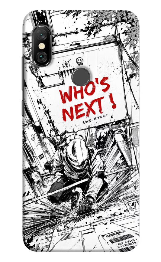 Who's Next Redmi Note 6 Pro Hard Case Back Cover by Casekaro