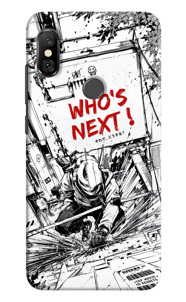 Who's Next Redmi Note 6 Pro Hard Case Back Cover by Casekaro