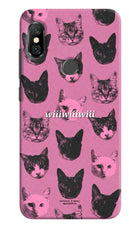Pink Cats Redmi Note 6 Pro Hard Case Back Cover by Casekaro