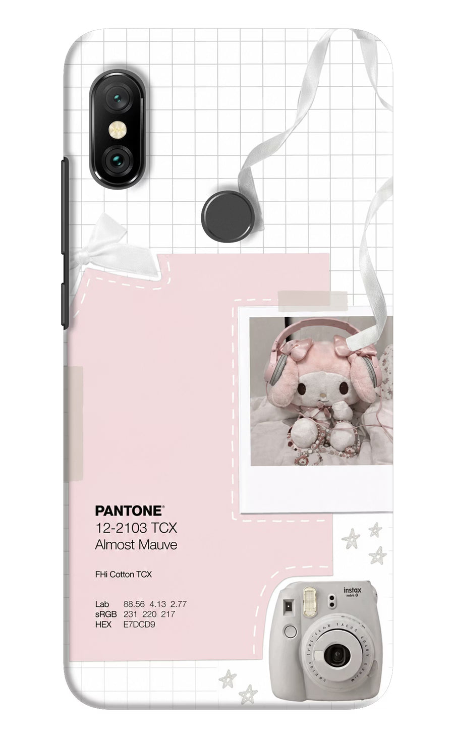 Pantone Asthetic Redmi Note 6 Pro Back Cover, Hard case