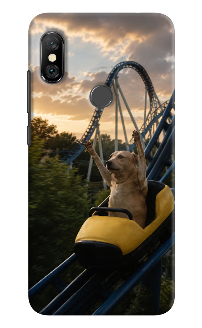 Rollercoaster Dog Redmi Note 6 Pro Hard Case Back Cover by Casekaro