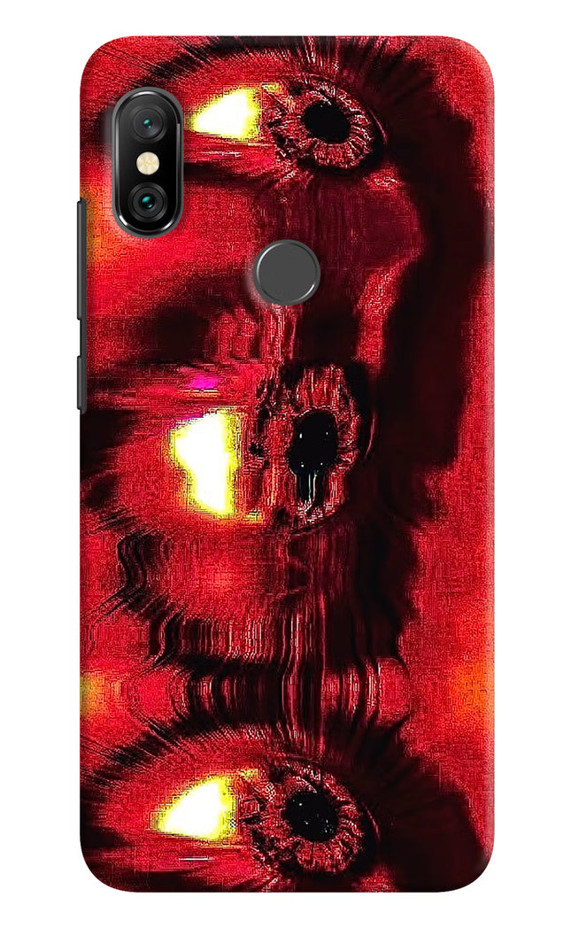 Fire Eye Redmi Note 6 Pro Hard Case Back Cover by Casekaro