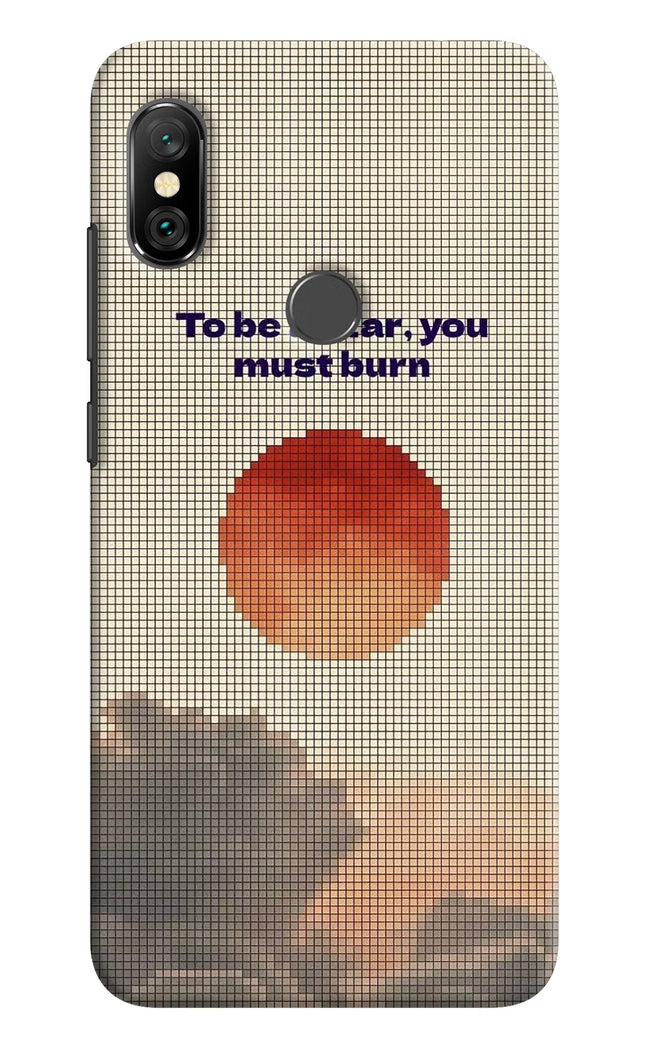Pixel Sun Redmi Note 6 Pro Hard Case Back Cover by Casekaro