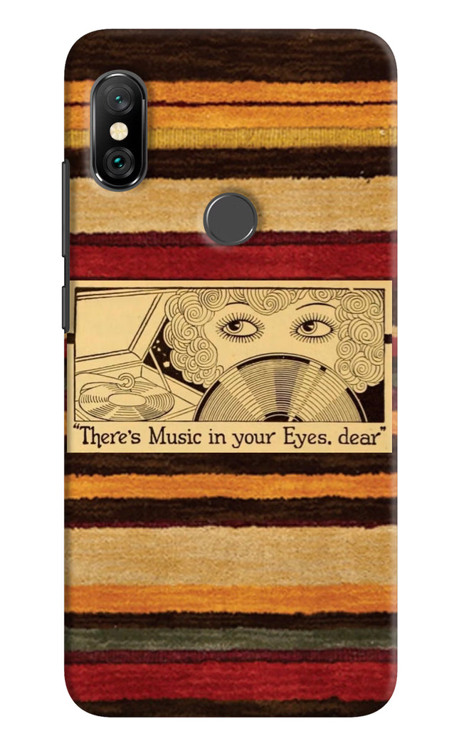 Vinyl Stripes Redmi Note 6 Pro Hard Case Back Cover by Casekaro