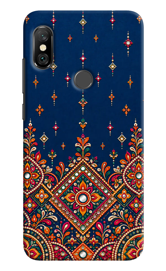 Neel Noor Redmi Note 6 Pro Hard Case Back Cover by Casekaro