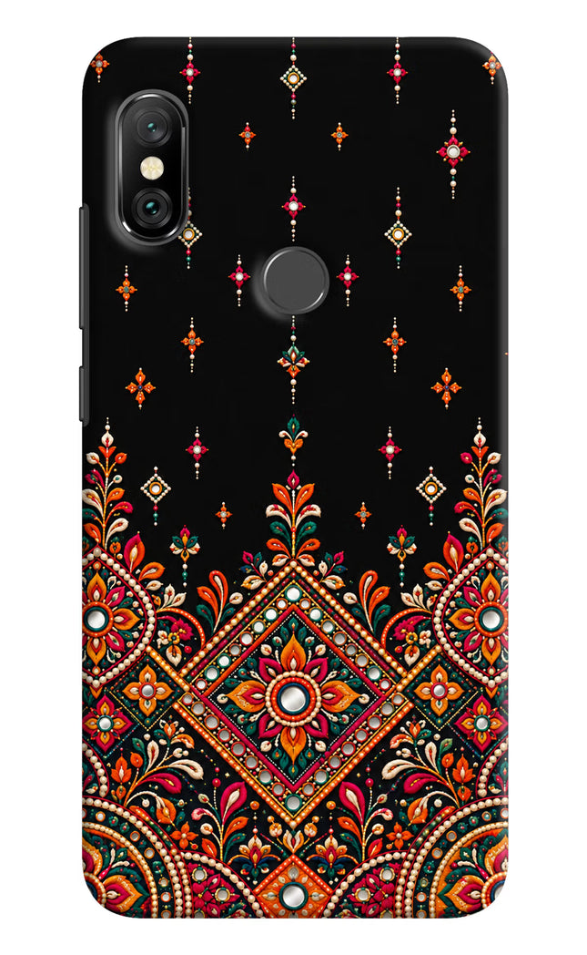 Noir Mehfil Redmi Note 6 Pro Hard Case Back Cover by Casekaro