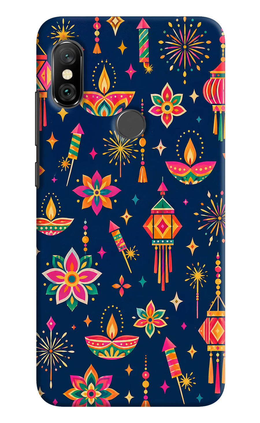 Festive Pop Redmi Note 6 Pro Back Cover, Hard case
