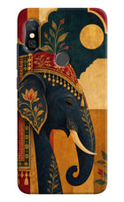 Royal Elephant Redmi Note 6 Pro Hard Case Back Cover by Casekaro