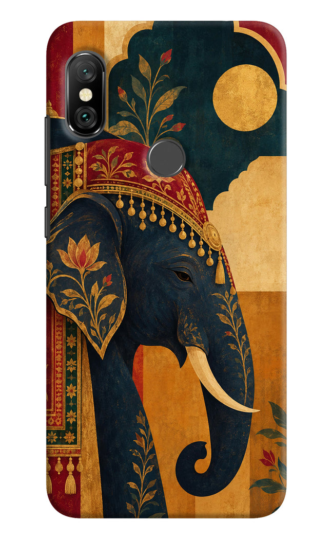 Royal Elephant Redmi Note 6 Pro Hard Case Back Cover by Casekaro
