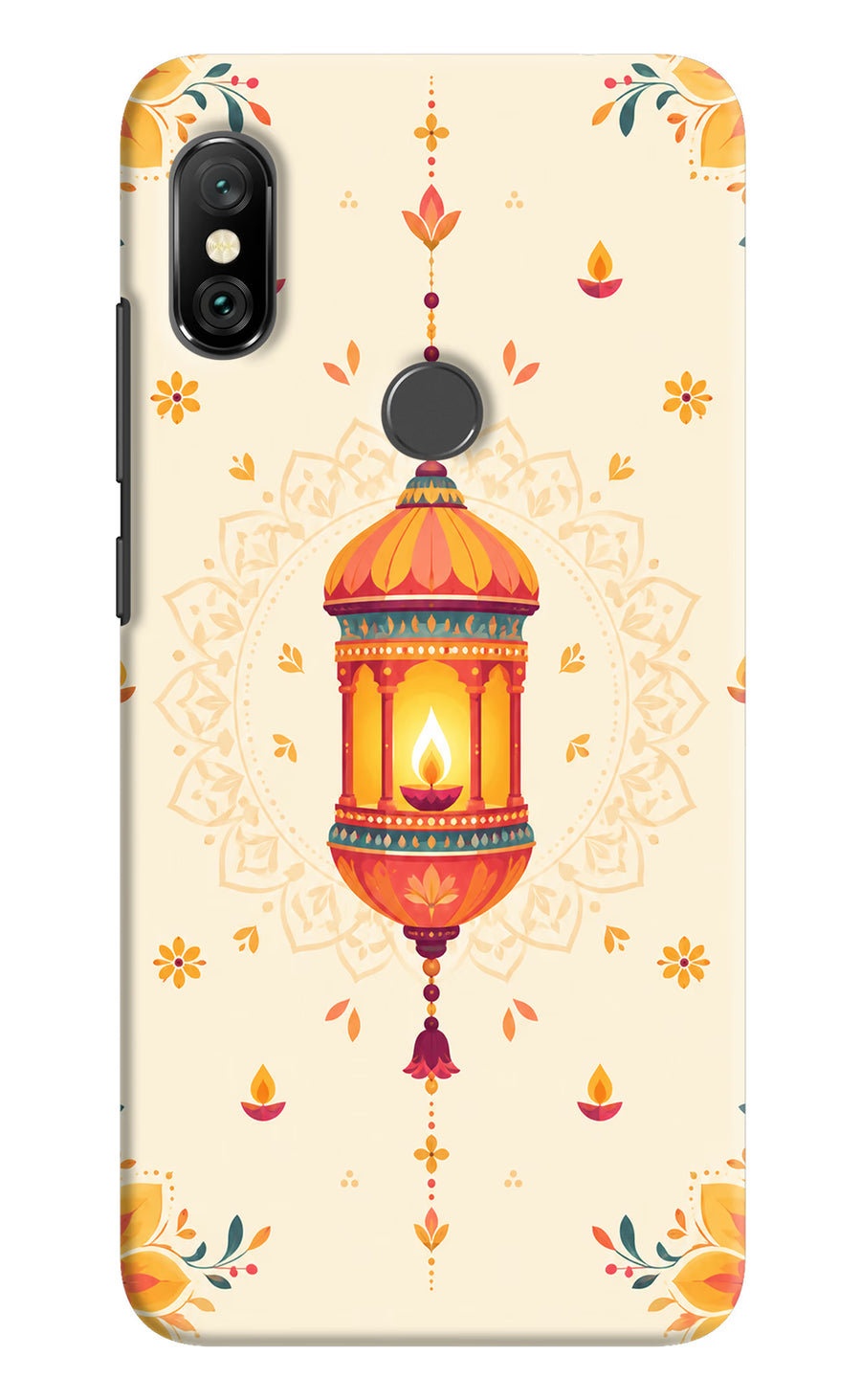 Golden Lantern Redmi Note 6 Pro Back Cover, Hard case