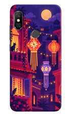 Lantern Lane Redmi Note 6 Pro Hard Case Back Cover by Casekaro