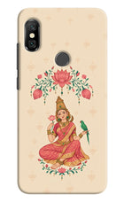 Goddess Lakshmi Redmi Note 6 Pro Hard Case Back Cover by Casekaro