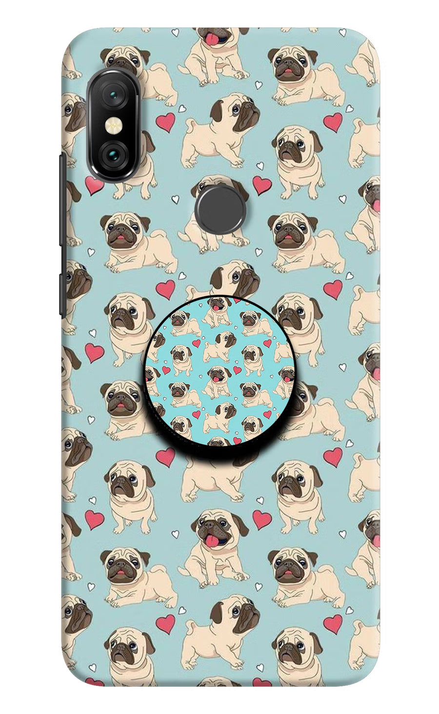 Pug Dog Redmi Note 6 Pro Pop Case, Hard case