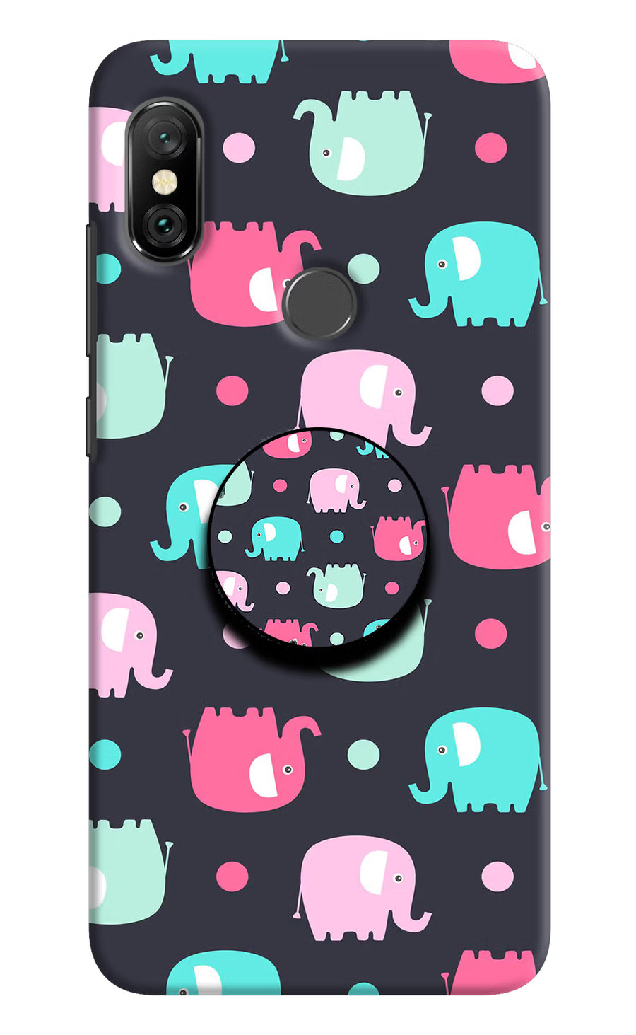 Baby Elephants Redmi Note 6 Pro Pop Case, Hard case