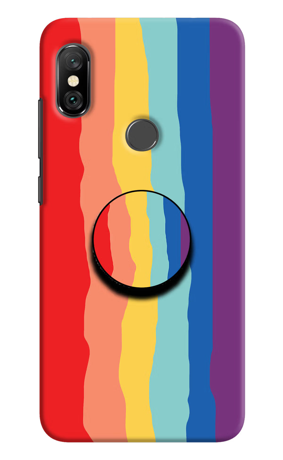 Rainbow Redmi Note 6 Pro Pop Case, Hard case