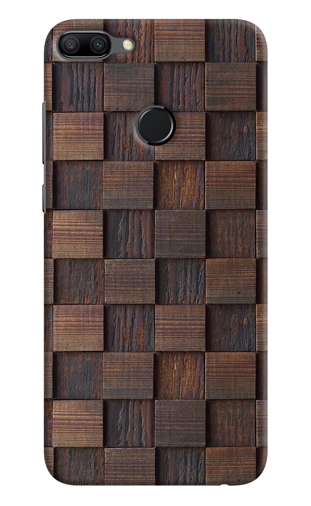 Wooden Cube Design Honor 9N Hard Case Back Cover by Casekaro
