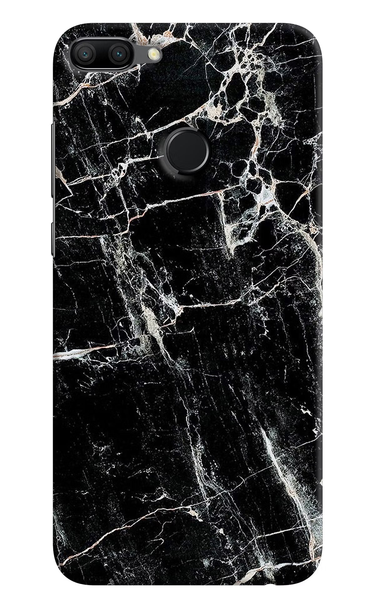 Black Marble Texture Honor 9N Hard Case Back Cover by Casekaro