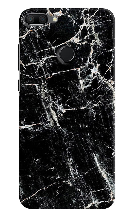 Black Marble Texture Honor 9N Hard Case Back Cover by Casekaro