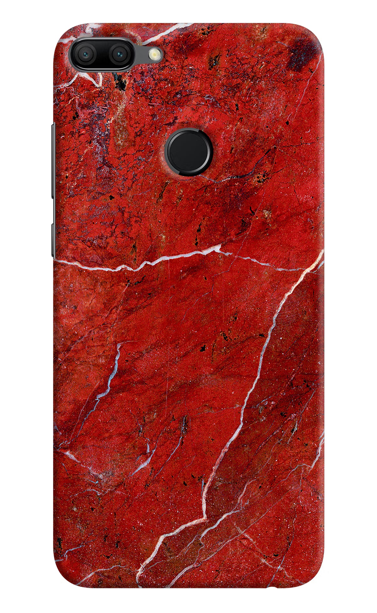 Red Marble Design Honor 9N Hard Case Back Cover by Casekaro