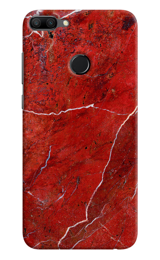 Red Marble Design Honor 9N Hard Case Back Cover by Casekaro