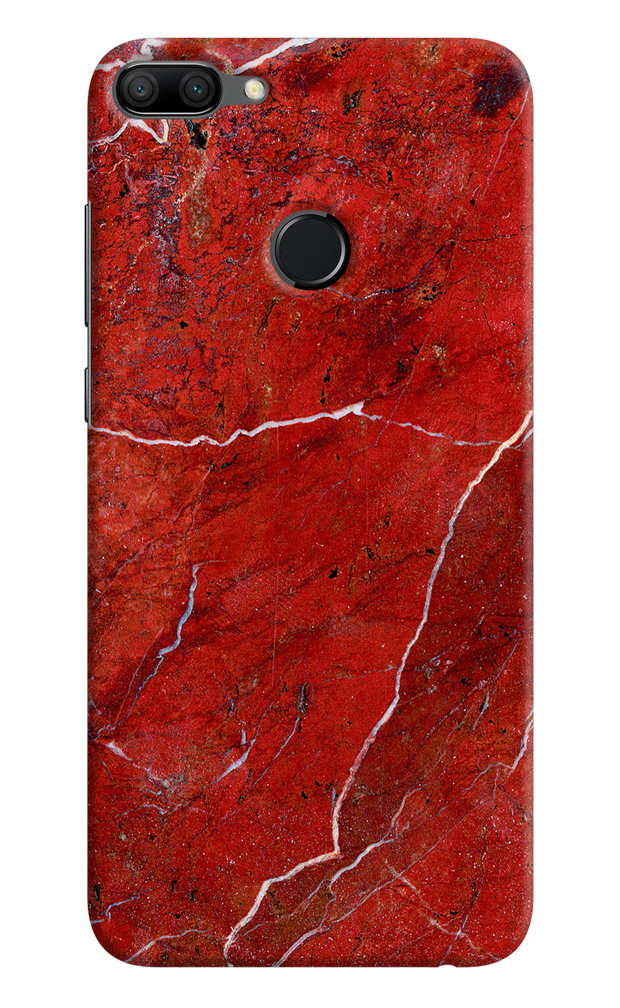 Red Marble Design Honor 9N Back Cover, Hard case