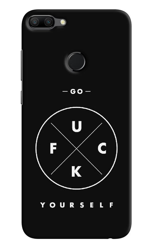 Go Fuck Yourself Honor 9N Hard Case Back Cover by Casekaro