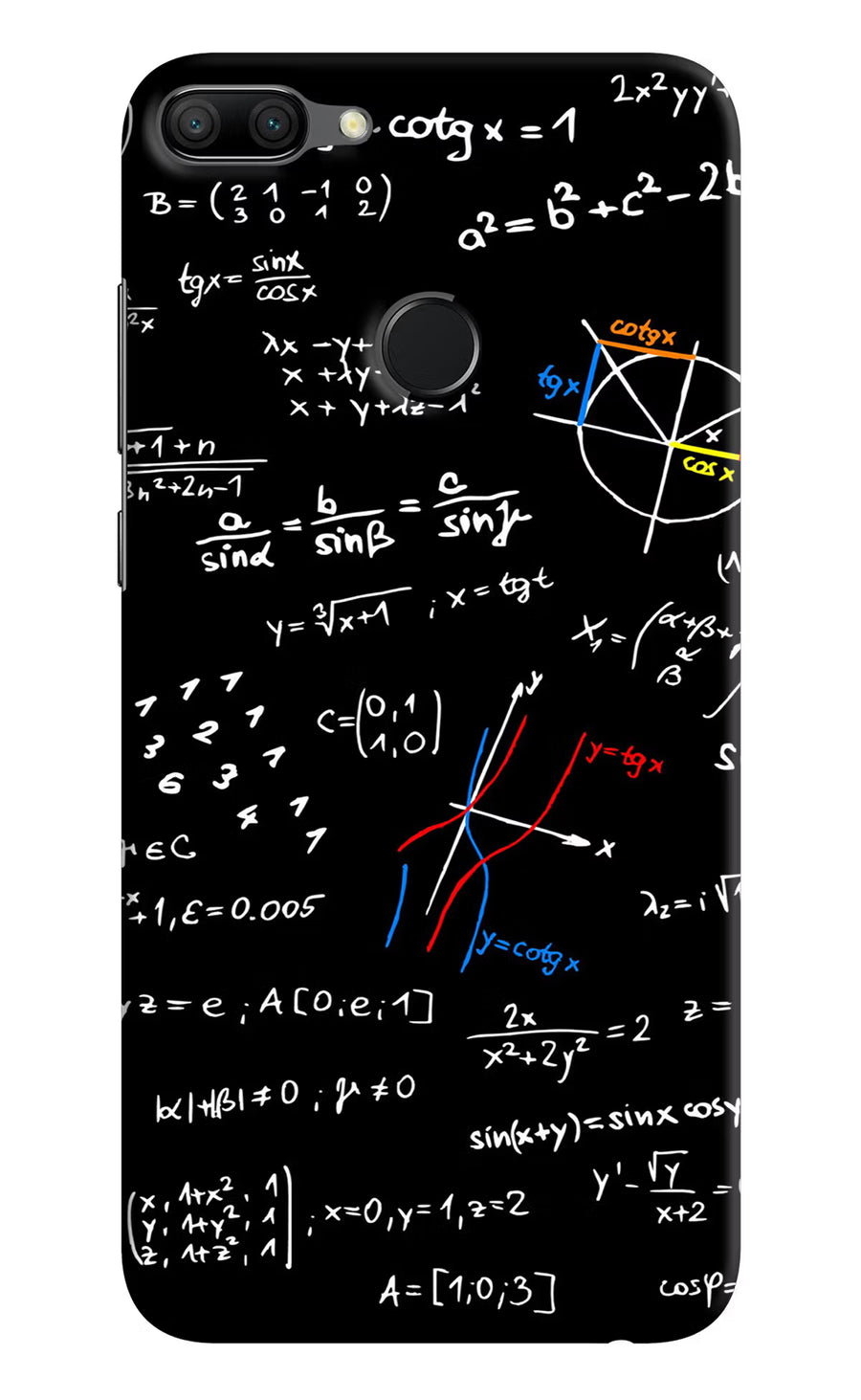 Mathematics Formula Honor 9N Back Cover, Hard case
