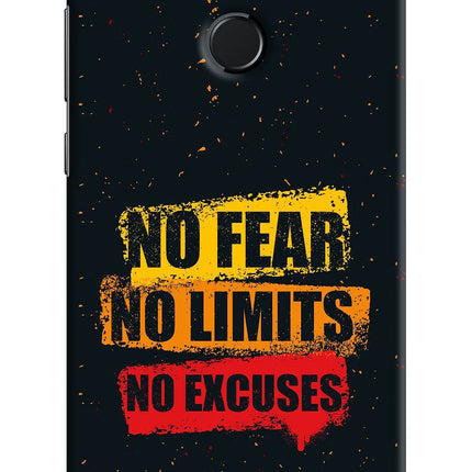 No Fear No Limits No Excuse Honor 9N Hard Case Back Cover by Casekaro
